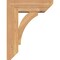 Ekena Millwork Thorton Slat Smooth Bracket w/ Offset Brace, Western Red Cedar, 5 1/2"W x 14"D x 18"H BKT0604X14X18THR06SWR - alternate 2